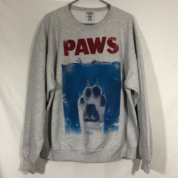 paws sweatshirt jaws
